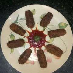 A picture of Veg poha kabab.