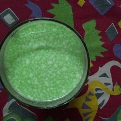A picture of Two in one lassi.