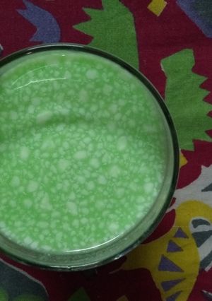 A picture of Two in one lassi.