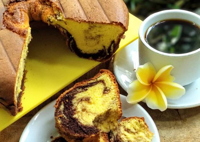 Cara Memasak Resep Marmer cake