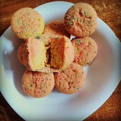 A picture of Vanilla &strawberry Cupcakes #dessertrecipe..