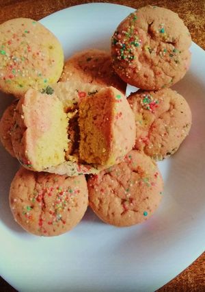 A picture of Vanilla &strawberry Cupcakes #dessertrecipe..