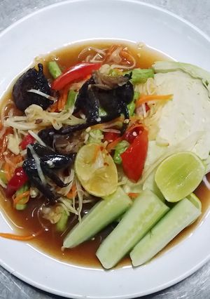 รูปของ ส้มตำปูปลาร้า