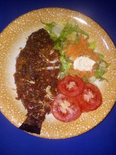 Grilled fish ainihin hoton girkin