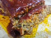 A picture of meatloaf glaze