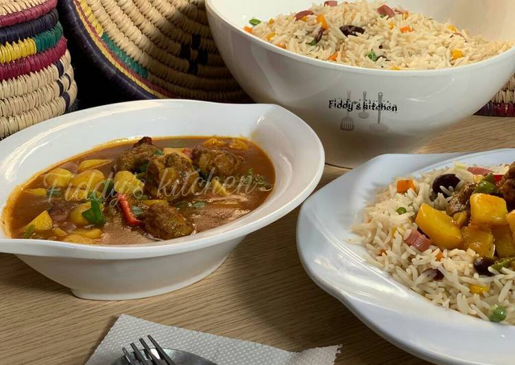 How to Prepare Any-night-of-the-week Special butter,veg rice &amp; italian meatball and potatoe soup