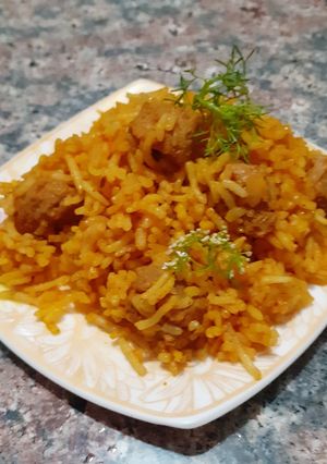 A picture of Soya pulao.
