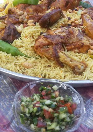 صورة لوصفة زرب او مندي بالبرميل