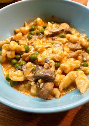Gombás-borsós tejfölös recept fotója