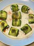 Involtini cetriolo Philadelphia e salmone affumicato