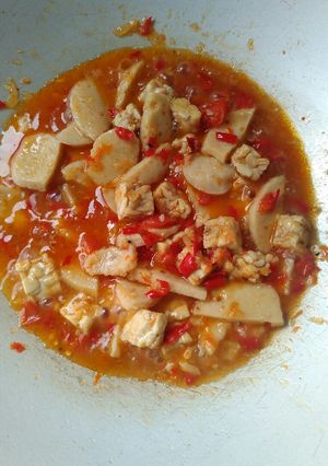 Foto resep Tempe Bakso kuah Pedas