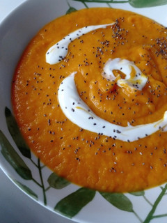Una foto de Sabrosísima crema de calabaza
