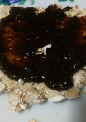 Una foto de Cookie o galleta de avena en 2 min microondas