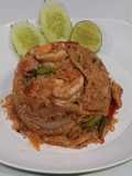 ข้าวผัดน้ำพริกเผากุ้งสด