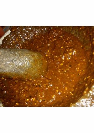 Una foto de Salsa Roja Molcajeteada