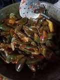 Kerang Hijau Saus Padang
