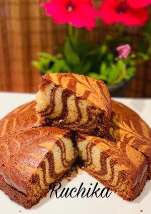 A picture of Zebra cake.