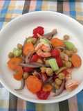 Insalata di Ceci Gamberi e Verdure