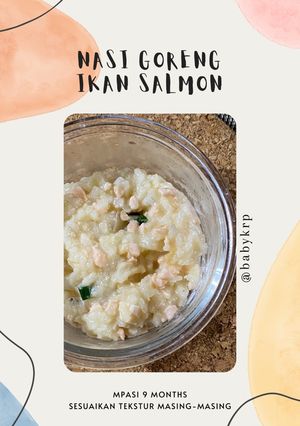 Foto resep Mpasi 9 bulan: nasi goreng salmon