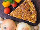 Torta de cebolla y queso con almendras molidas 🧅🧀🥚 🫒🌱 sin gluten