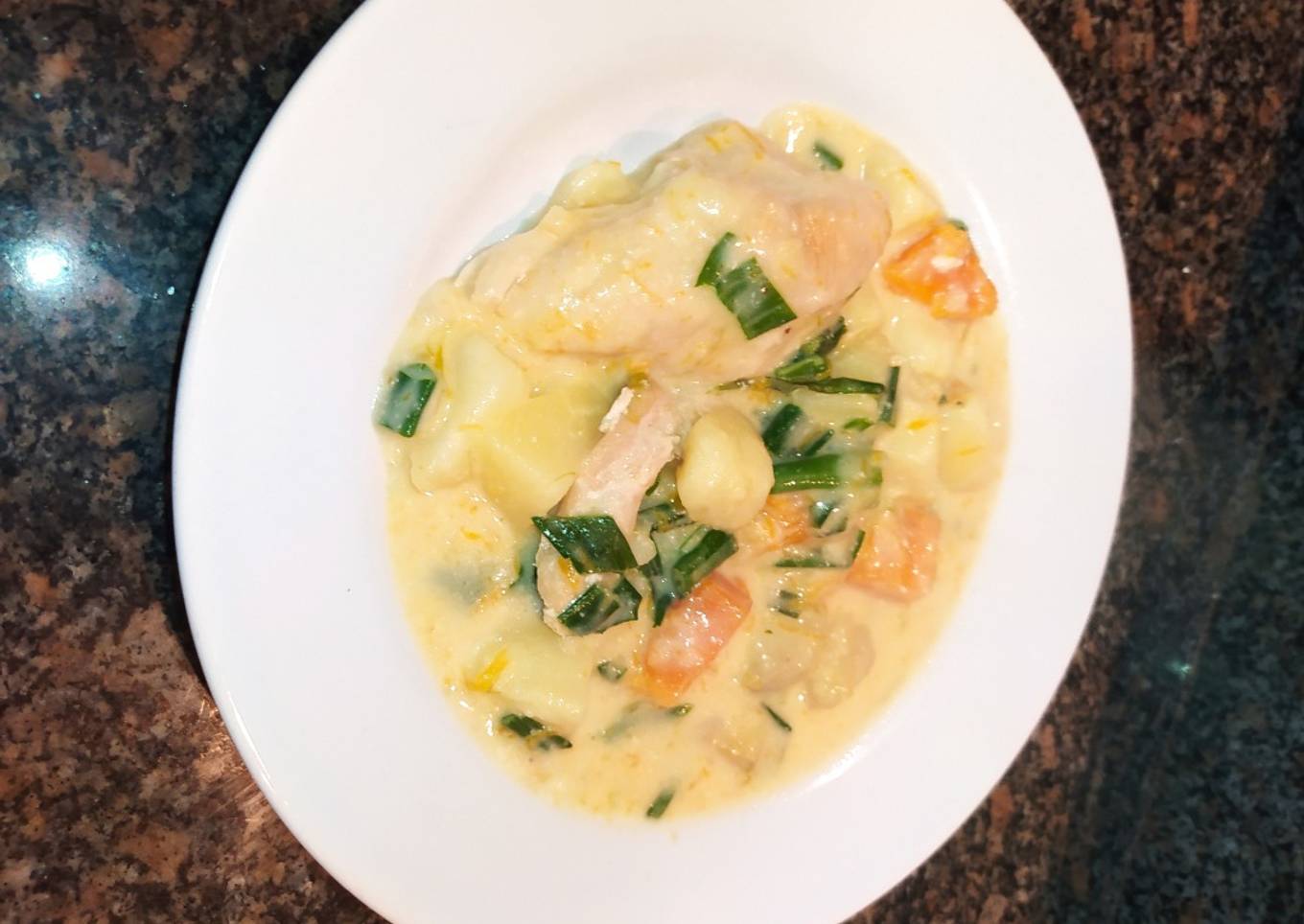 Pollo al verdeo en Essen