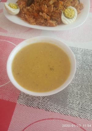 صورة لوصفة شربة العدس الاحمر
