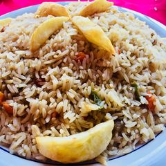 Simple vegetable rice A picture of Simple vegetable rice.