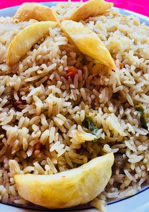 A picture of Simple vegetable rice.