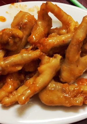 Hình của món Chân gà xào tỏi ớt.