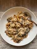 Parmezános-tejszínes gombás tészta (IR barát recept)