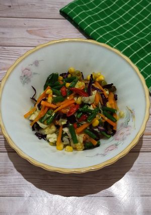 Foto resep Tumis sayur pelangi