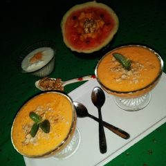 Melon Papaya Smoothie A picture of Melon Papaya Smoothie.