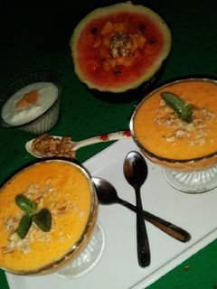 A picture of Melon Papaya Smoothie.
