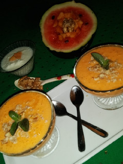 A picture of Melon Papaya Smoothie.