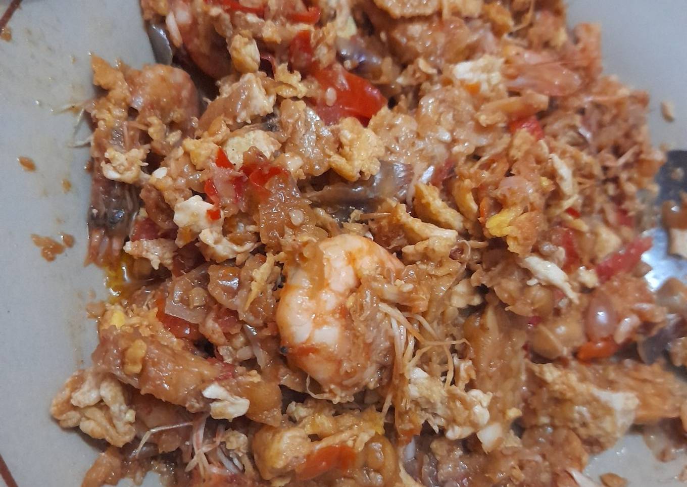 Oseng Telur, Tempe, Udang
