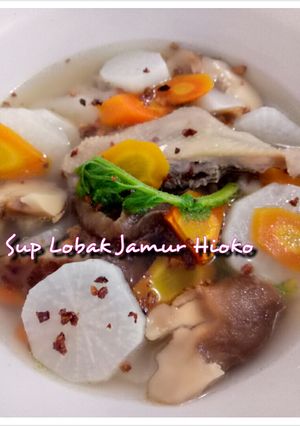 Foto resep Soup Lobak Jamur Hioko