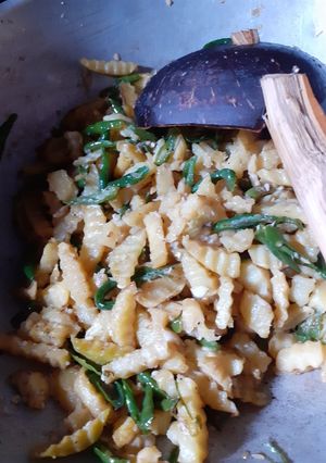 Foto resep Tumis kentang cabe hijau