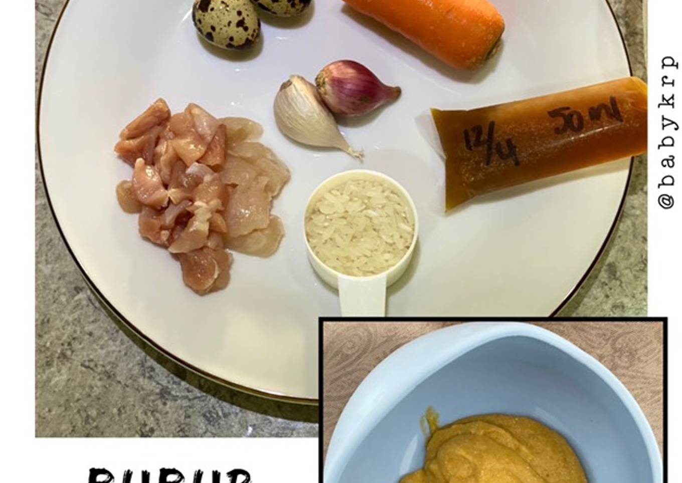 Mpasi 6 bulan: bubur ayam mentega