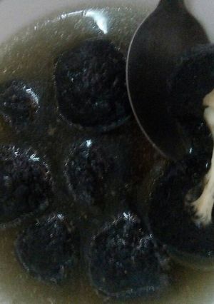 Foto resep Bakso keju hitam (pakai daging ikan tenggiri)