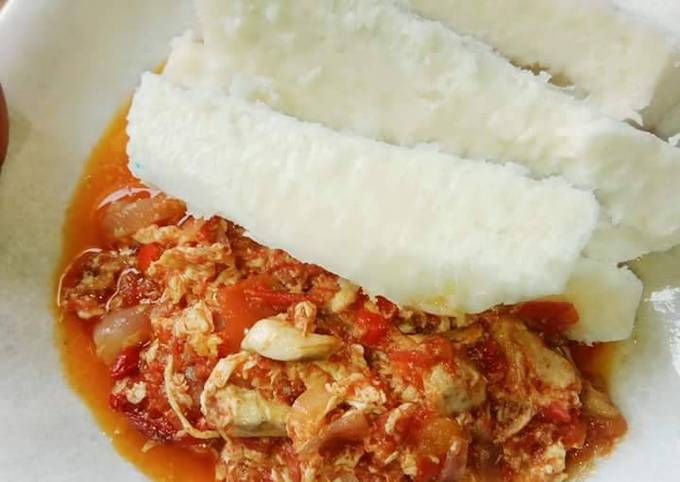 Recipe of Gordon Ramsay Boiled yam with egg sauce