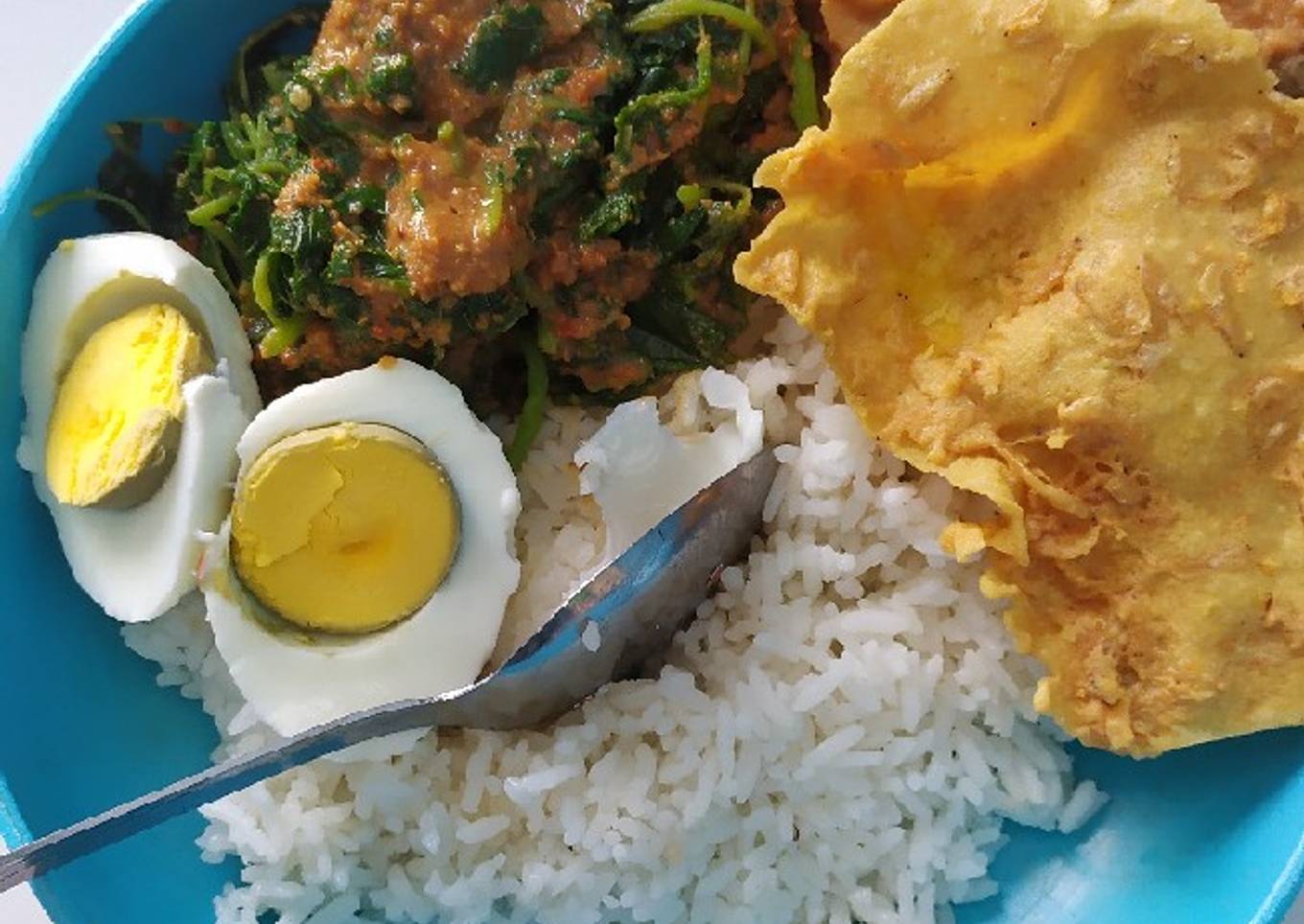 Nasi pecel simpel