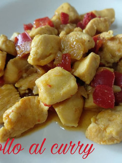 Una foto de Pollo al curry