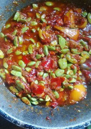 Foto resep sambel petai pedas