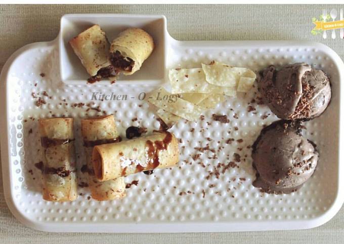 Simple Way to Make Mario Batali Chocolate Rolls With Cookie And Cream Ice Cream