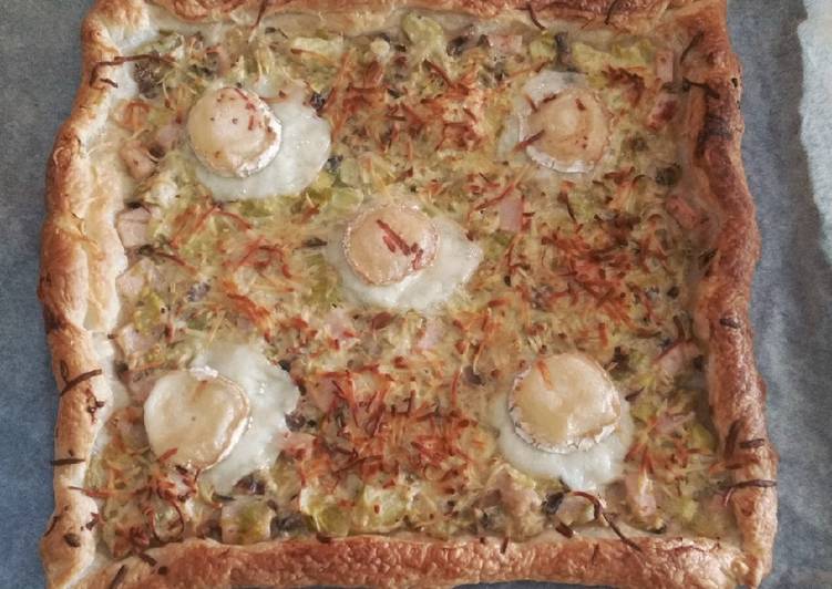 Quiche de puerro y queso de cabra