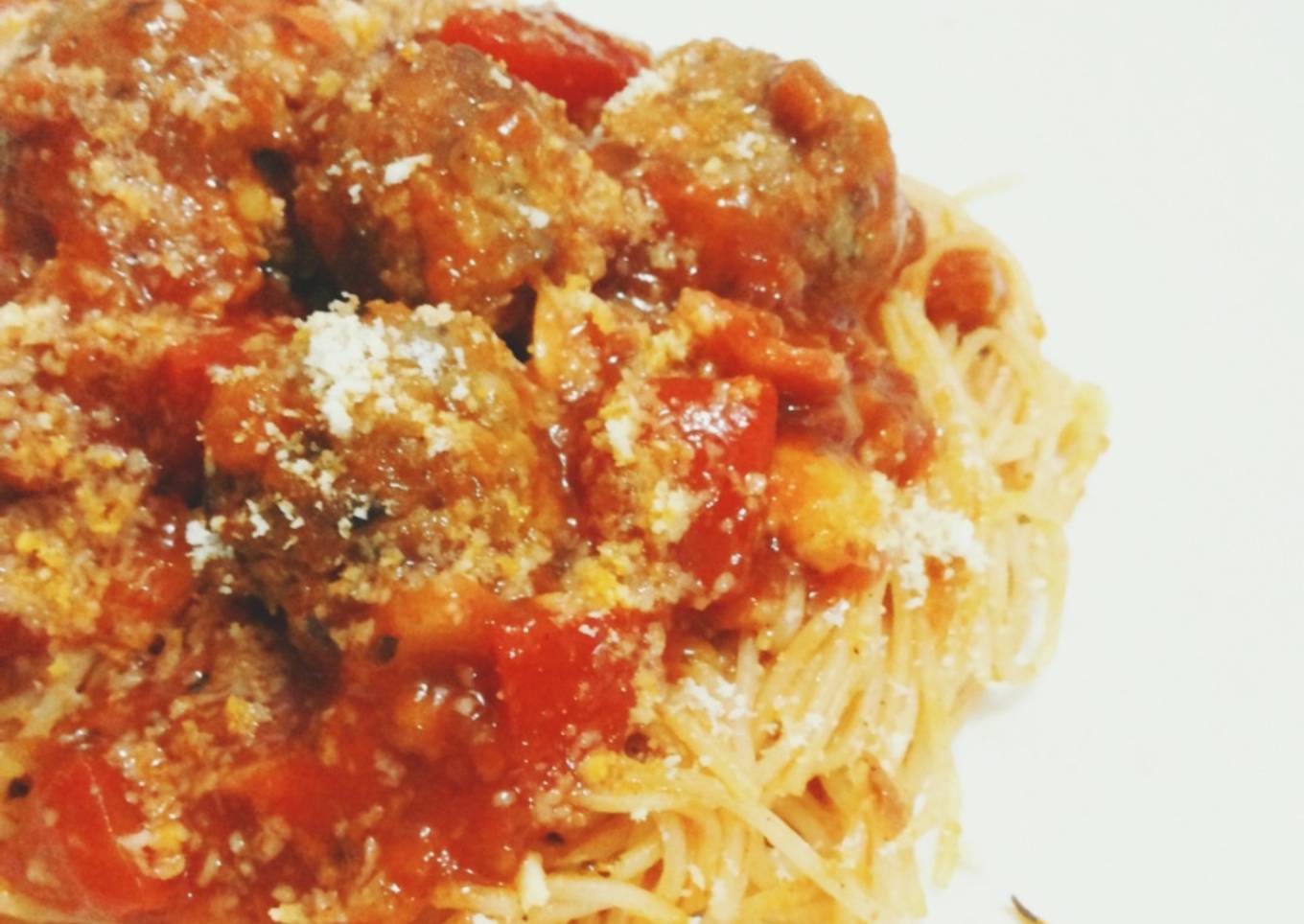 Meatball Pasta/Pasta Bola Daging