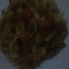A picture of Cooked cabbage.