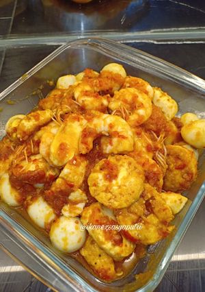 Foto resep Udang taufu telur puyuh sambal