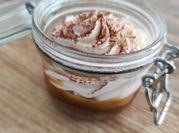 Une photo de crème pour tarte spéculos