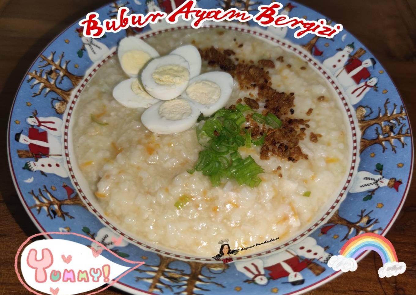 Bubur Ayam Bergizi Simple & Enak